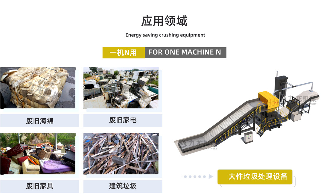 大件垃圾破碎機應用領域